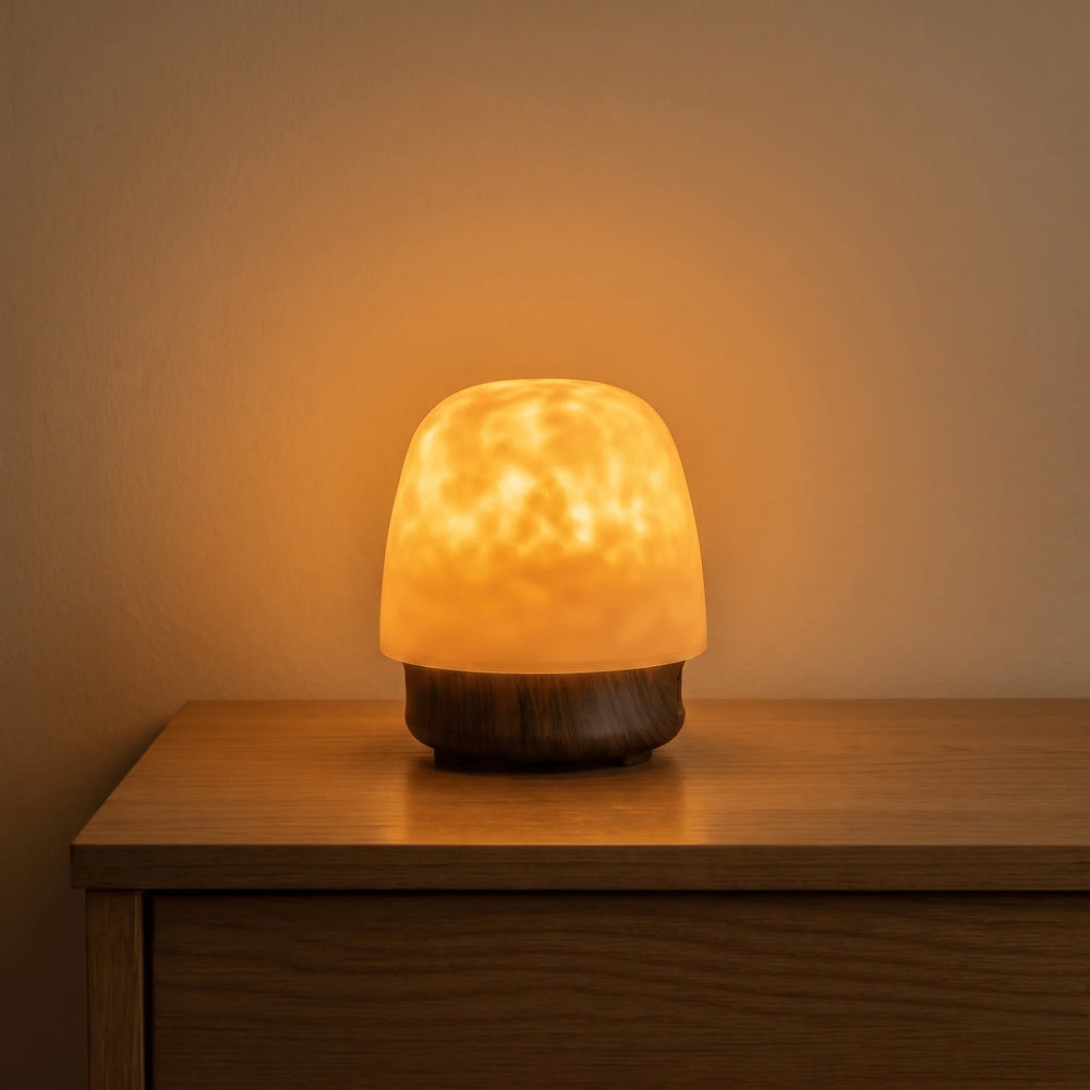 Hush Halo lamp and crystal diffusion dome